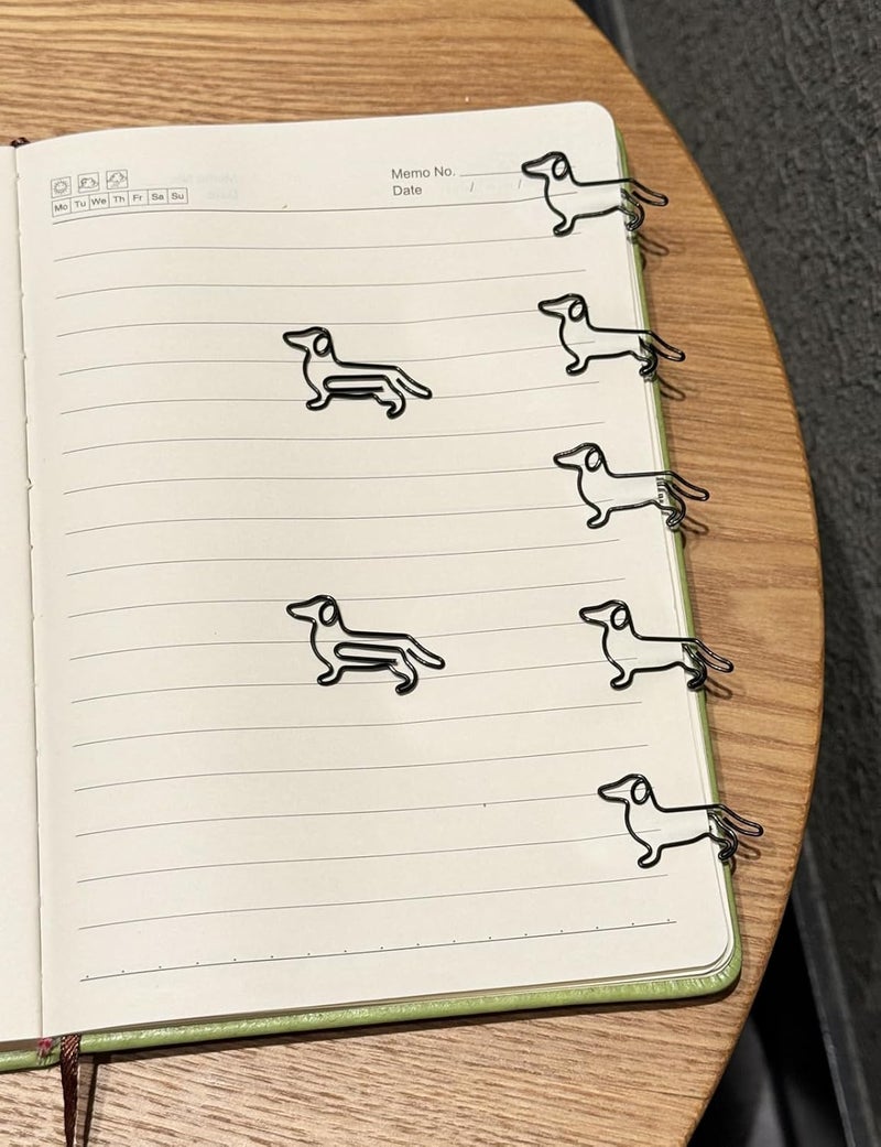 Daxtril Cute Paper Clips, 60 PCS Dachshund Dog Shaped Paper Clips Animal Bookmarks Clips, Assorted Colors, Fun Office Gifts for Women Men Coworkers Teachers Students Girls Boys, Christmas Gifts - Image 2
